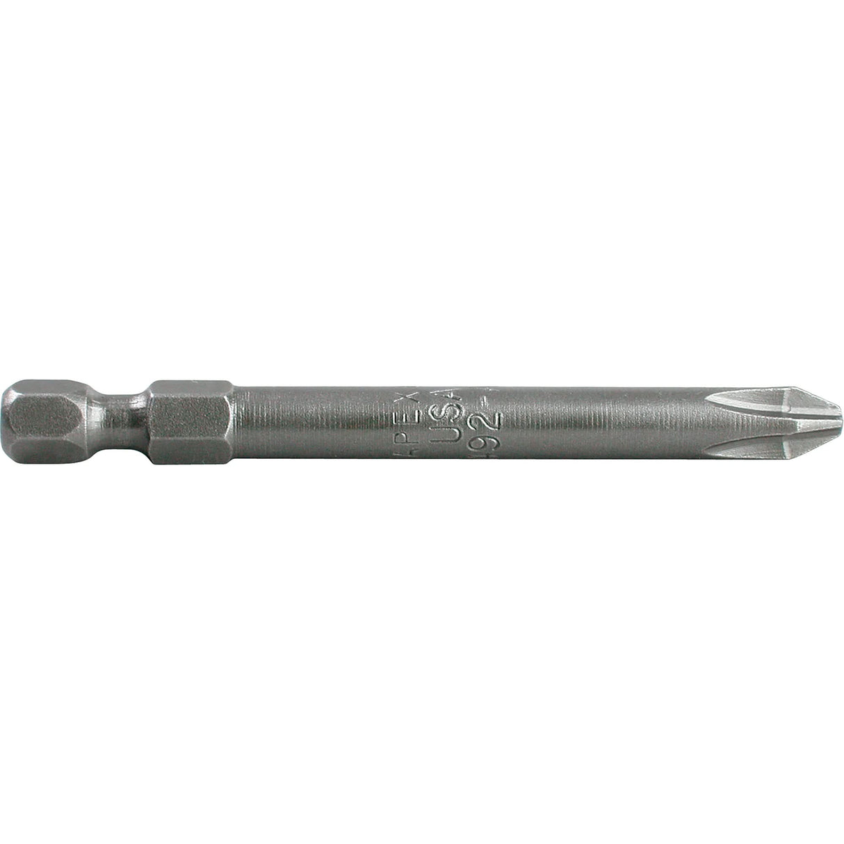 1/4" Phillips Power Drives, Phillips, #2 Tip, 1/4" Drive Size, 6" Length