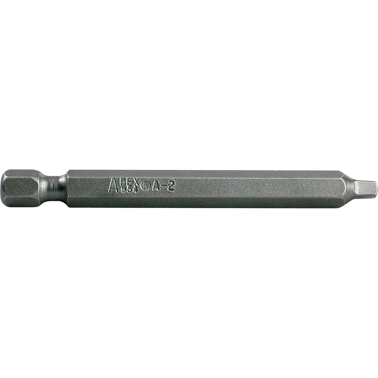 1/4" Square Recess Power Bits, Square, #3 Tip, 1/4" Drive Size, 3-1/2" Length