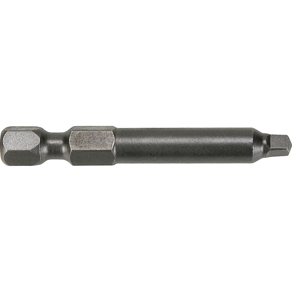 1/4" Square Recess Turned Body Power Bits, Square, #0 Tip, 1/4" Drive Size, 1-15/16" Length
