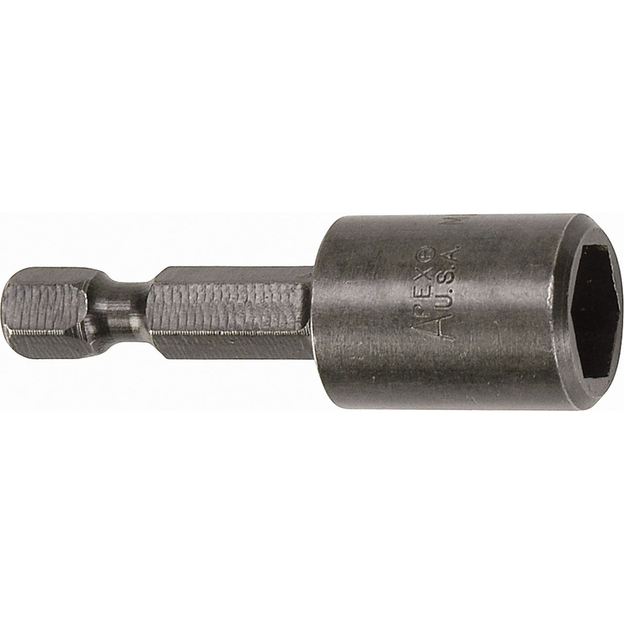 Nutsetter For SAE Sheet Metal Screws, 5/16" Tip, 1/4" Drive, 1-1/8" L, Magnetic