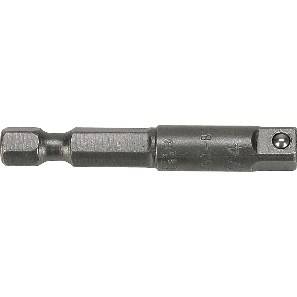 Hex To Male Square Drive Extension, 1/2" Drive Size, 6" L