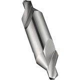 Bright Finish Combined Drill & Countersink, #4, 1/8" Small Diameter, 5/16" Large Diameter, High Speed Cobalt
