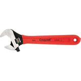 Crescent Adjustable Wrenches, 8" L, 1-1/8" Max Width, Black