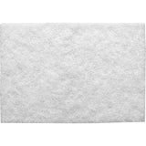 Standard Abrasives™ White Cleaning Hand Pad 827525, Nepheline Syenite, 6" x 9", Super Fine Grit