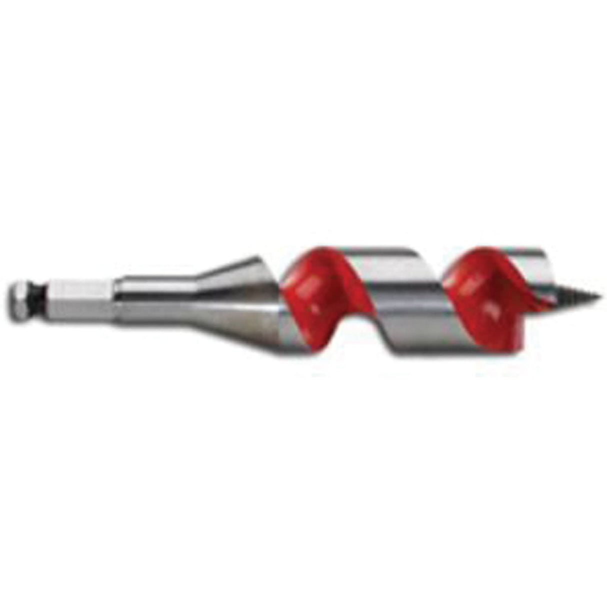 Ship Auger Drill Bit, 1-1/4 Diameter, 3" Flute, 7/16" Hex Shank