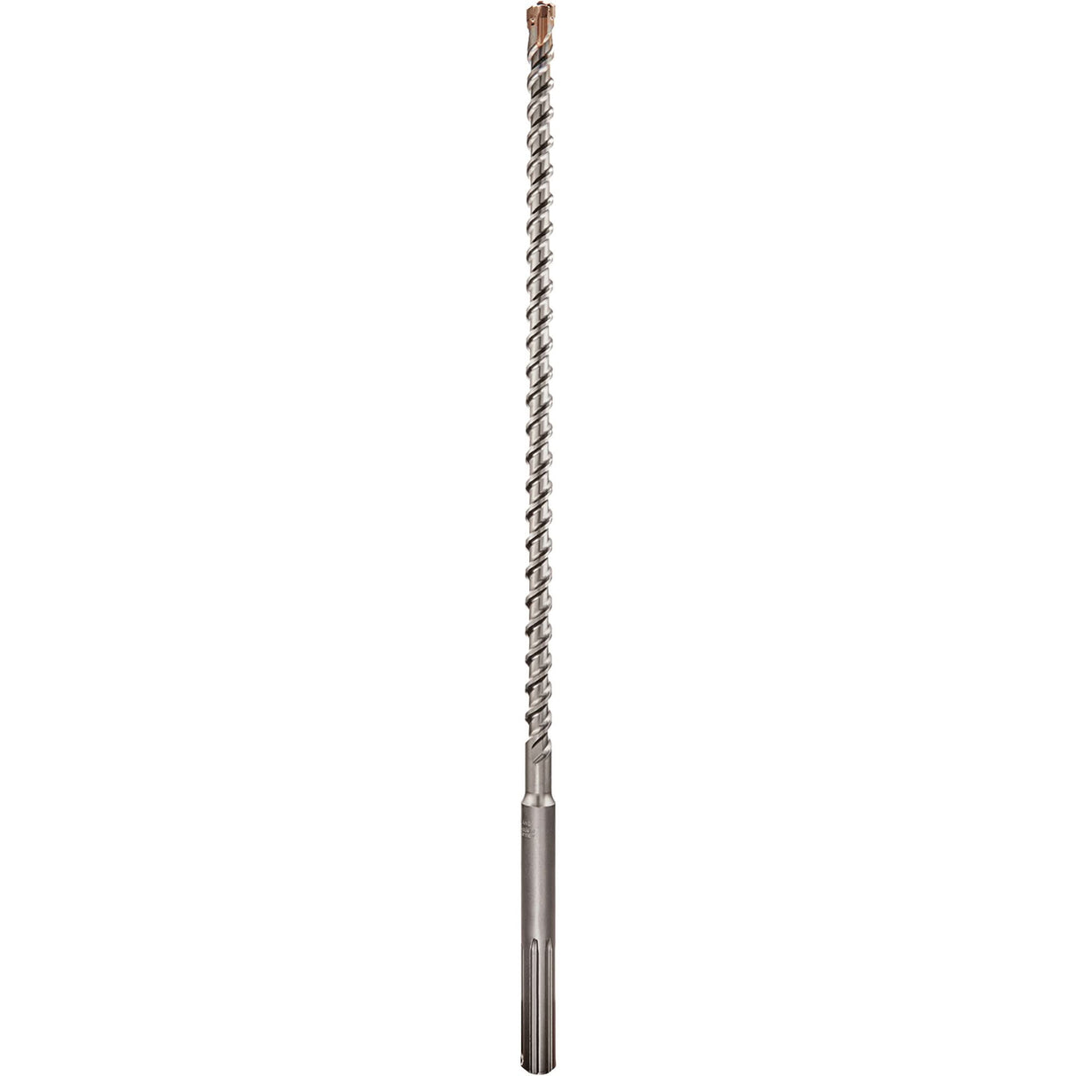 4-Cutter Rotary Hammer Drill Bit, 1-1/4", Spline Shank