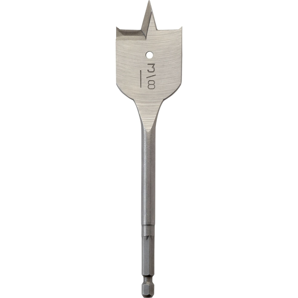 Flat Boring Bit, 1-3/8" Diameter, 1/4" Hex Shank, 6-3/4" Length
