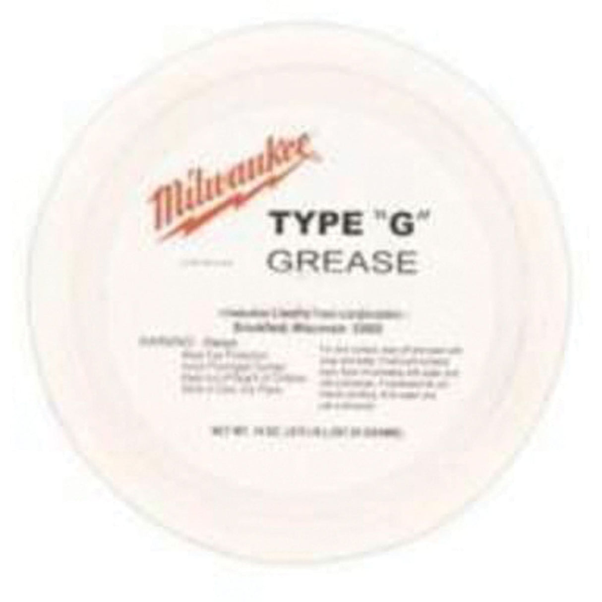 Type G Grease, 1 lbs., Tub