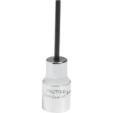Standard Bit Socket, Hex, 2.5 mm x 1-7/8" L, 1/4" Drive