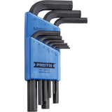 Short-Arm Hex Key Set, 9 Pcs., Metric