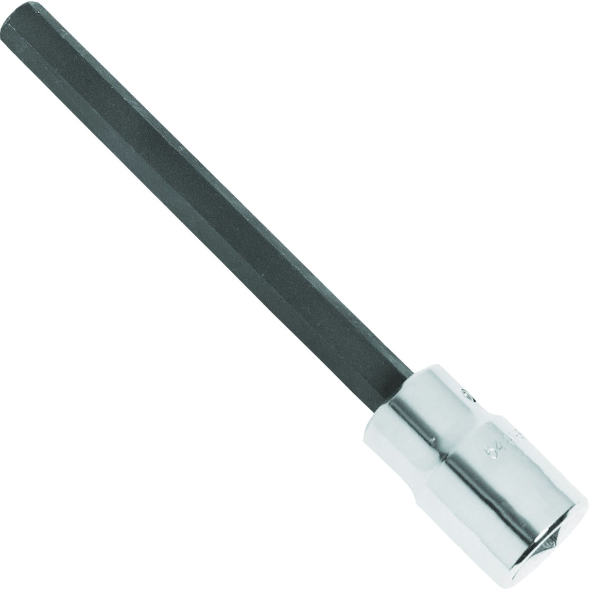 Extra-Long Bit Socket, Hex, 1/4" x 4-5/8" L, 1/2" Square Drive Drive