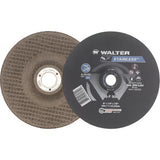 Stainless Steel Depressed Centre Grinding Wheels, 9" x 1/4", 7/8" Arbor, Type 27