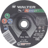 Flexcut™ Depressed Centre Grinding Wheels, 7", 36 Grit, Aluminum Oxide, 7/8", 8600 RPM, Type 29