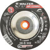 HP Combo™ Spin-On Combination Wheel, 5" x 1/8", 5/8"-11 Arbor, Type 27S