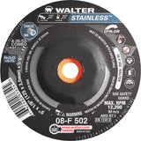 Depressed Centre Grinding Wheels - Stainless Type 27, 5" x 1/8", 5/8"-11 Arbor, Type 27S