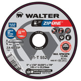 Zip One™ Cut-Off Wheel, 5" x 1/32", 7/8" Arbor, Type 1, Zirconia Alumina, 12200 RPM