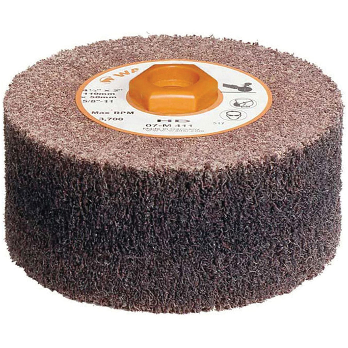 Blendex™ High Density Drum, 4-1/2" Dia. x 2" W, 5/8"-11 Arbor, HD Grit