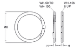 WH-125 | Internal Spiral Retaining Ring (WH) 1.250" - Carbon Steel