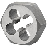 Hexagon Rethreading Bolt Die, 2.05" Dia., M24x3 Thread, High Speed Steel
