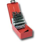 Jobber Drill Bit Countertop Display Case, 345 Pieces, High Speed Steel