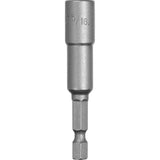 Nut Driver, 5/16" Tip, 1/4" Drive, 2-9/16" L, Magnetic