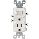 Combination Single-Pole Switch & Grounding Receptacle