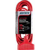 Vinyl Extension Cord, Outdoor, SJTW, 14/3 AWG, 15 A, 3 Outlet(s), 25'