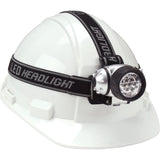 Headlamp, LED, 28 Lumens, 20 Hrs. Run Time, AAA Batteries