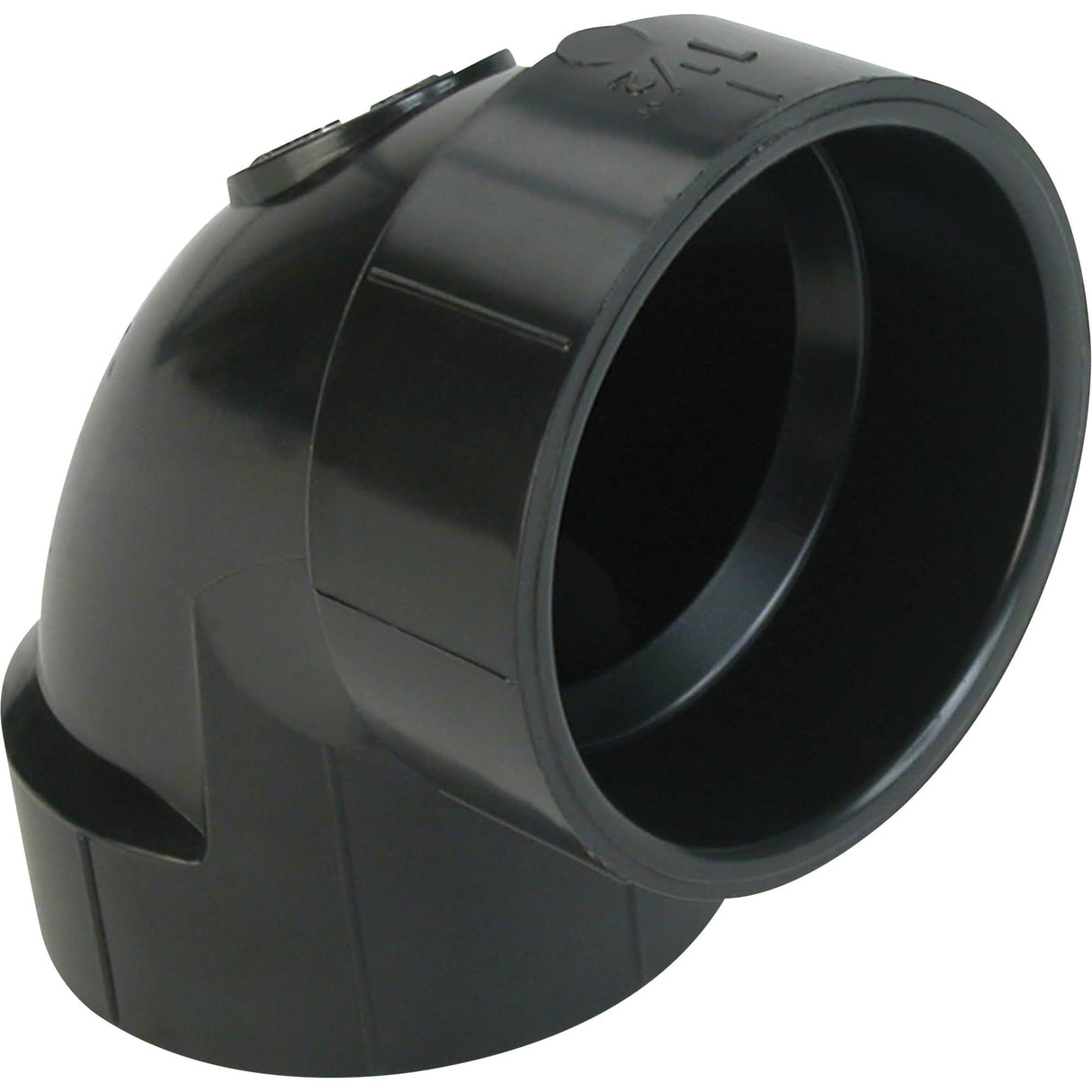 Long Radius 90° Elbow Fitting, Hub x Hub, Plastic, 4"