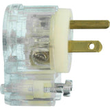 Angled Hospital Grade Extension Plug, Nylon, 15 Amps, 125 V