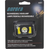 Headlamp, LED, 350 Lumens, 2 Hrs. Run Time, Rechargeable Batteries