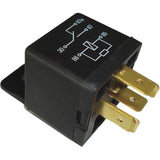 SPDT Mini Relay with Resistor, Plug, 40 Amps, 12 V